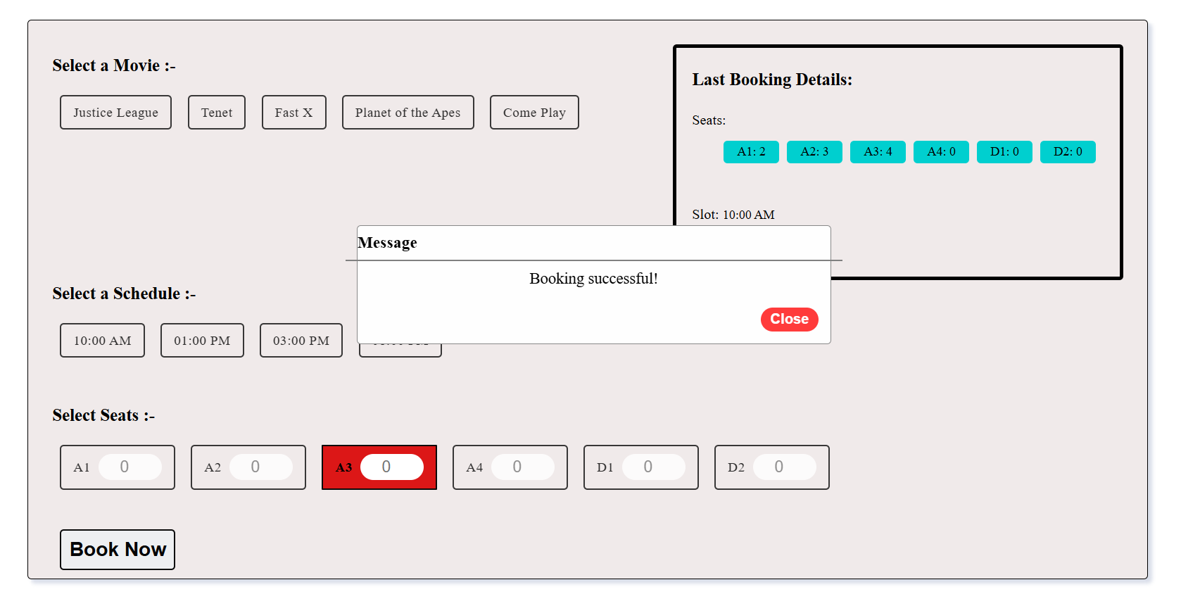 Ticket Booking Platform